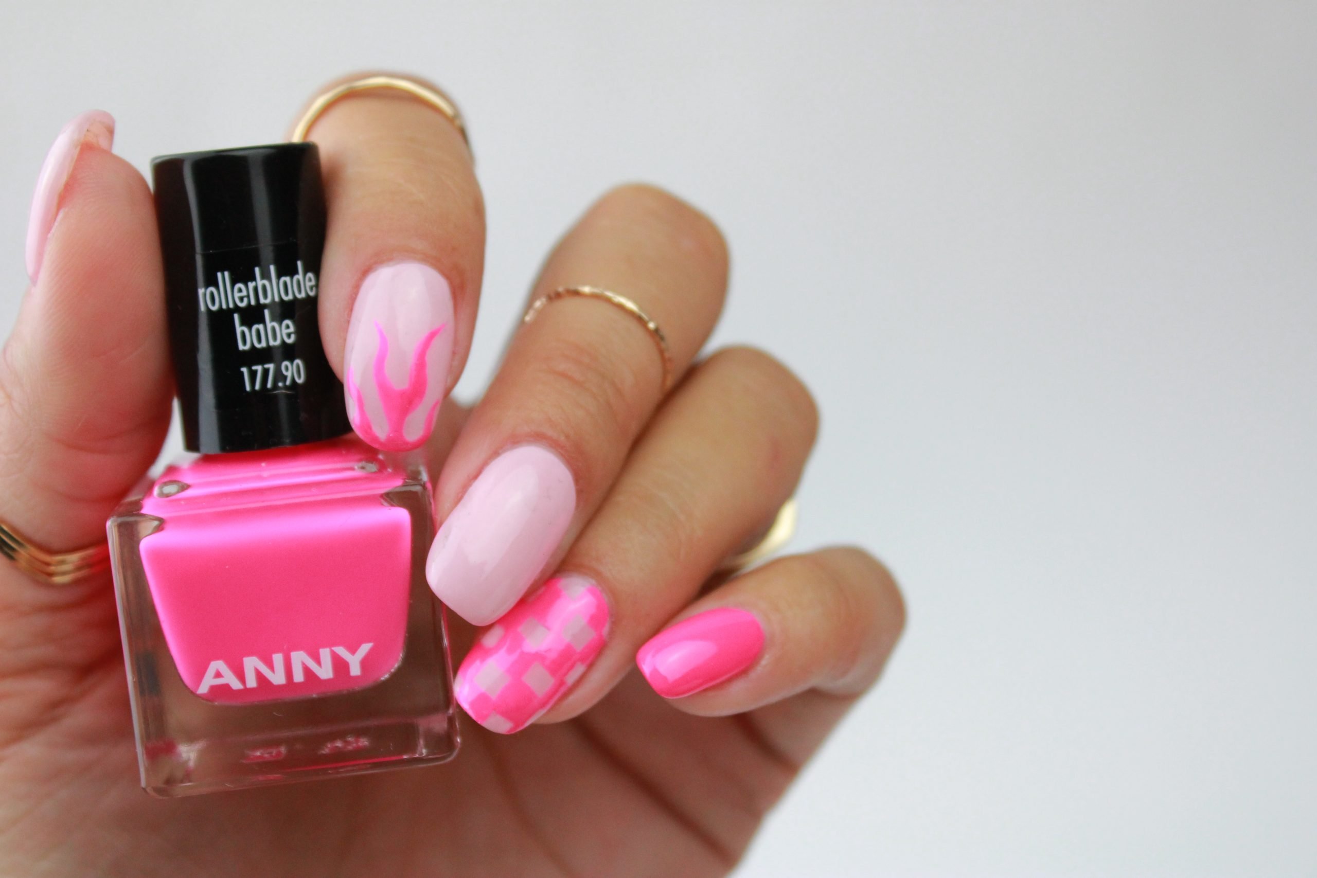 Hot Pink Flame Nail Art Beitragsbild | ANNY